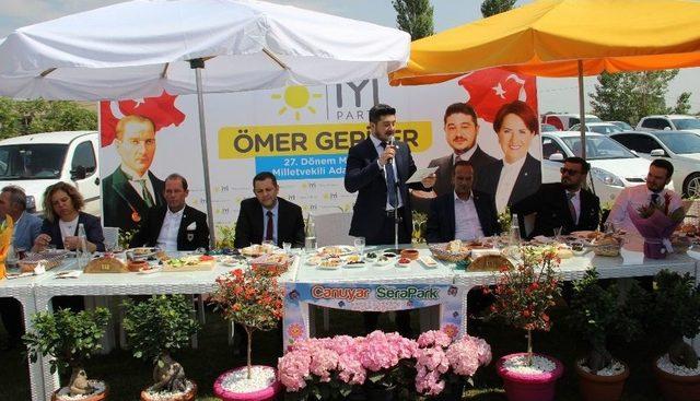 İyi Parti Aday Adayı Ömer Geriter’in Tanıtım Toplantısına Yoğun İlgi