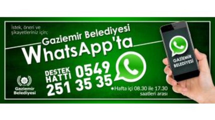 Gaziemir Belediyesi Whatsapp&rsquo;ta