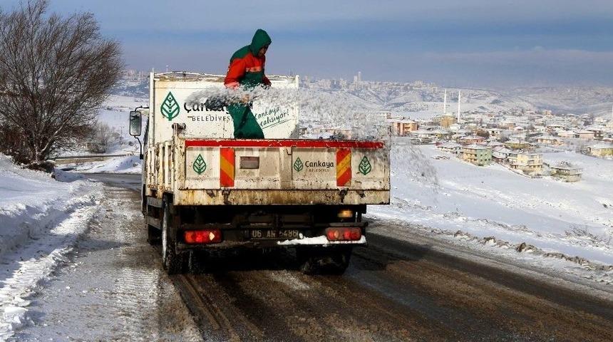 &Ccedil;ankaya Belediyesi Kar Hazırlıklarını Tamamladı