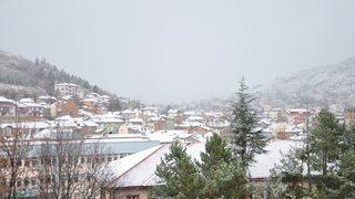 Bozüyük’e Mevsimin İlk Karı Yağdı