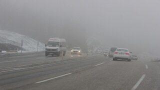 Denizli-antalya Karayolunda Ulaşıma Kar Ve Yoğun Sis Engeli