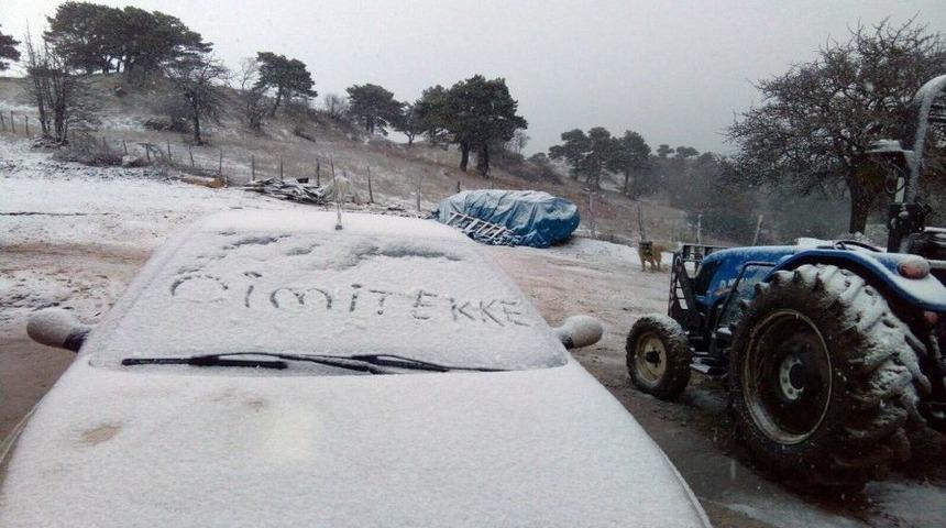 Tokat&rsquo;ta Mevsimin İlk Karı D&uuml;şt&uuml;