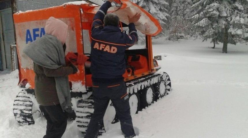 Yaylada Mahsur Kalan İki Genci Afad Kurtardı