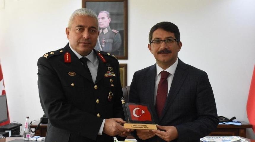 Başkan Çelik’ten Tuğgeneral Can’a Afrin Teşekkürü