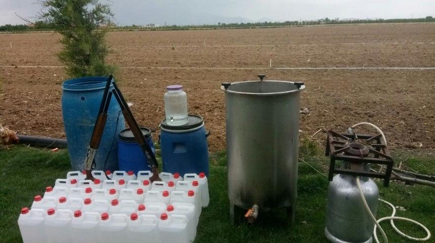 Karaman&rsquo;da Sahte Alkol Operasyonu