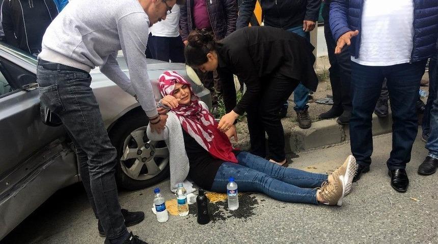 Trafik Kazasında 2 Kişi Yaralandı