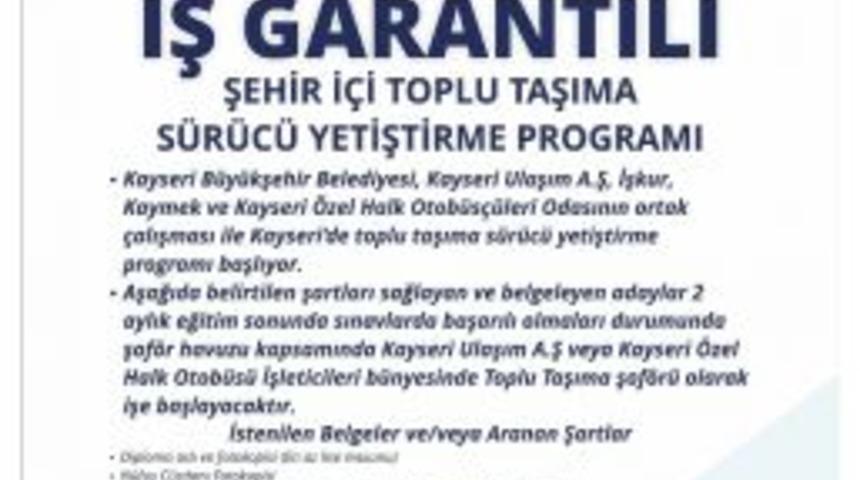 Büyükşehir’den Toplu Taşıma Sürücü Akademisi