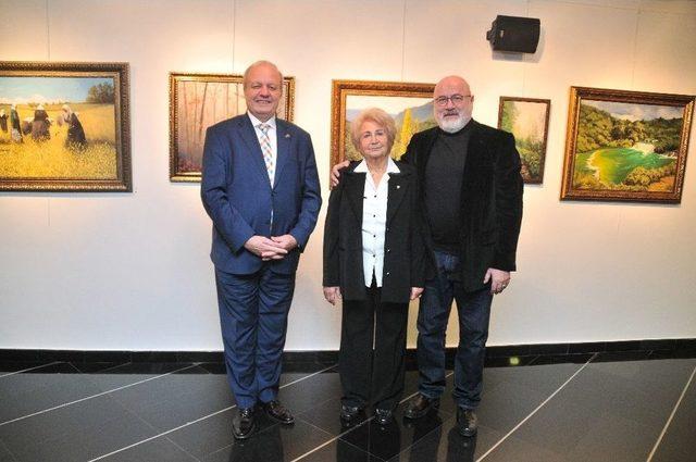 Aso&rsquo;da Birsen G&uuml;r&rsquo;&uuml;n Resim Sergisi A&ccedil;ıldı 1