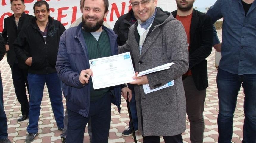 Alaçam’da Engelli Ve Hükümlülerin Belge Heyecanı