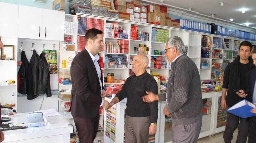 Başkan G&uuml;len&ccedil; Esnafla Bir Araya Geldi