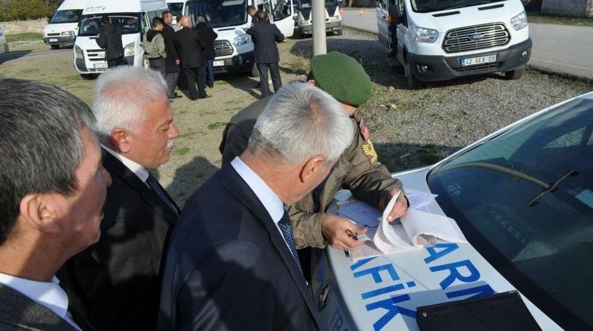 Kulu&rsquo;da &Ouml;ğrenci Servis Ara&ccedil;larına Denetim