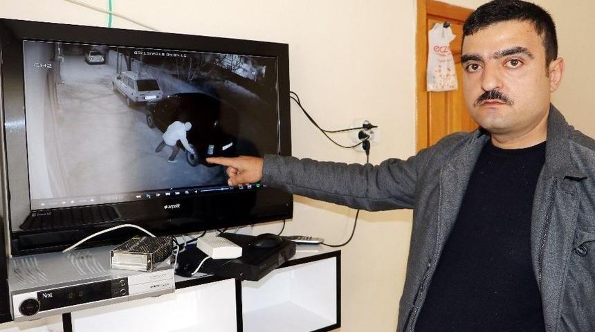 (&ouml;zel Haber) Bir Ayda Aracının 8 Lastiği Kesildi