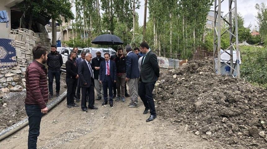 Başkan Epcim Altyapı &Ccedil;alışmalarını Denetledi