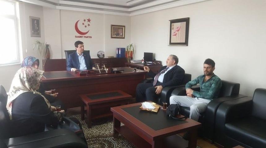 Talasemi Ve L&ouml;semililer Derneği Saadet Partisi&rsquo;ne Ziyaret Etti
