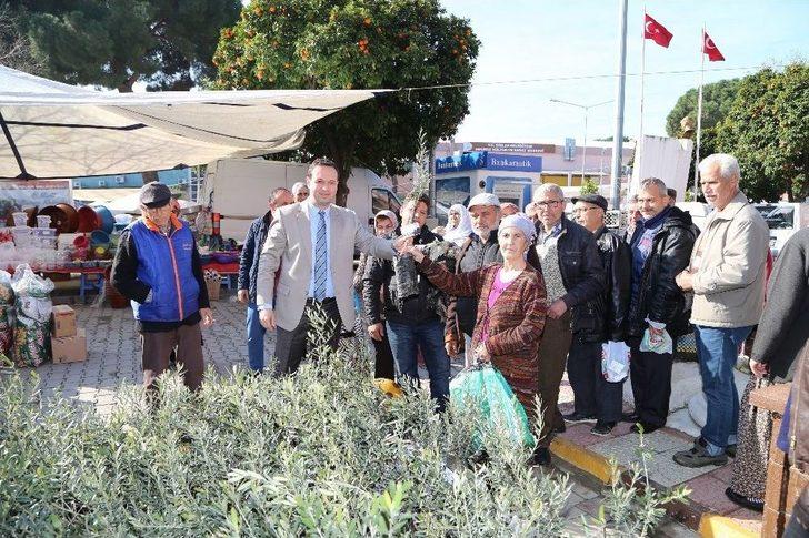 Efeler Belediyesi’nden ’zeytin Dalı Harekatı’na Zeytin Fidanı İle Destek G1