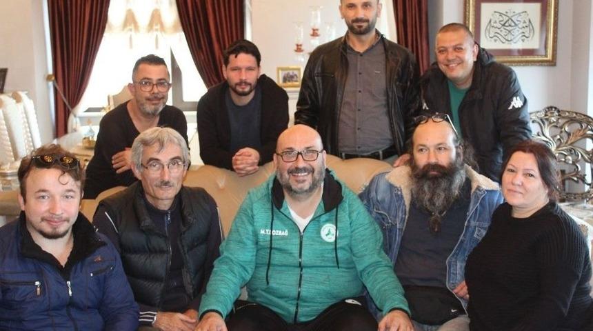 Başkan Bozbağ&rsquo;a Basın Mensuplarından "ge&ccedil;miş Olsun" Ziyareti