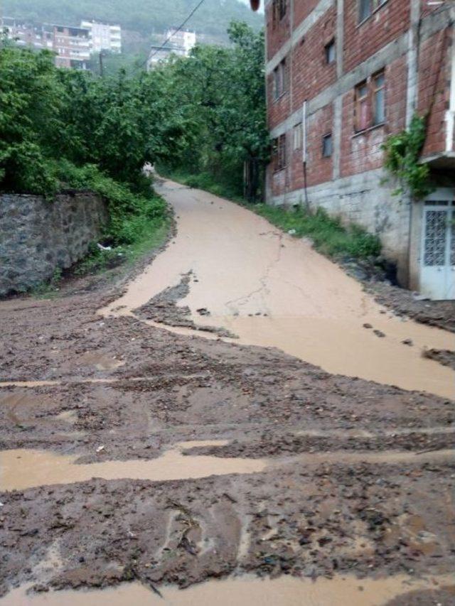 Maçka’da Heyelan 4 Milyon Tl’lik Zarar