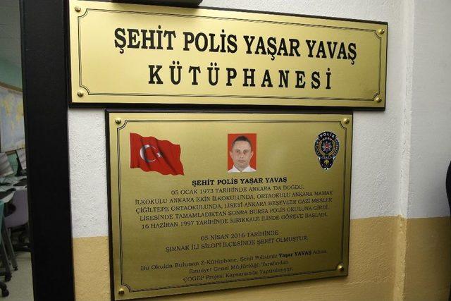 Gümüşhane’de Şehit Polis Yaşar Yavaş Adına Kütüphane Açıldı