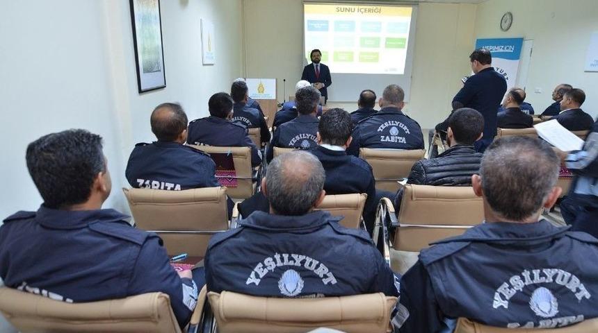Yeşilyurt Belediyesinden Zabıtalara Eğitim