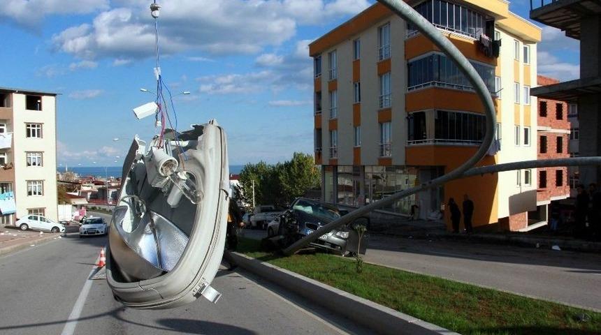 Samsun&rsquo;da Trafik Kazası: 1 Yaralı