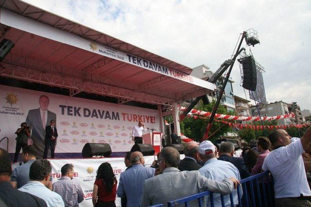 Muharrem İnce Denizli’de Miting Yaptı