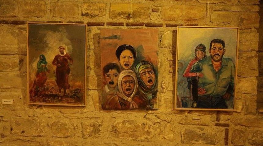 Kuşadası’nda “ Barış’a Doğru “ Resim Sergisi Açıldı