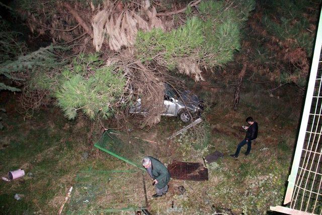 Kamyonet 15 Metreden Bah&ccedil;eye U&ccedil;tu: 1 Yaralı 1