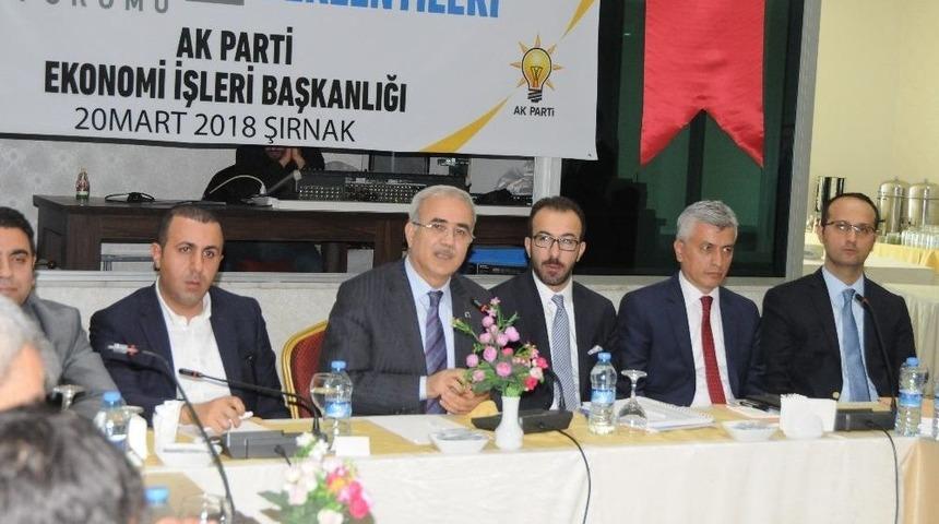 Şırnak&rsquo;ta &ldquo;şehirlerin Ekonomik Beklentileri&rdquo; &Ccedil;alıştayı