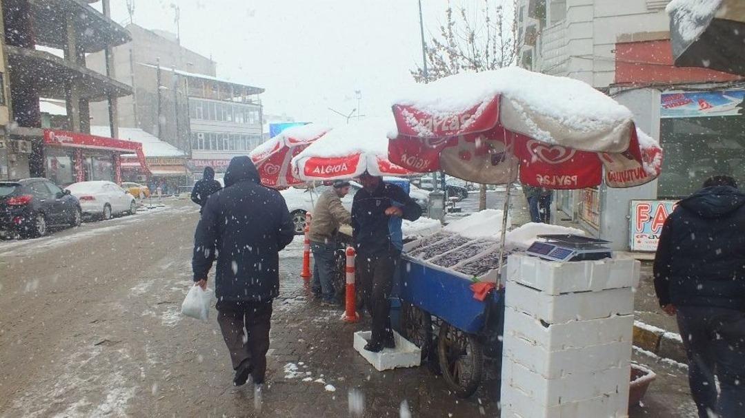 Malazgirt&rsquo;te Kar Yağışı