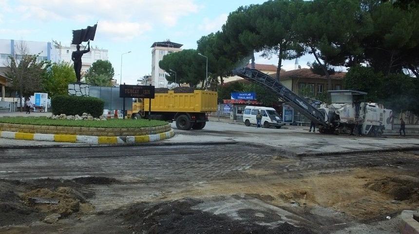 Nazilli&rsquo;de Atat&uuml;rk Bulvarı Yenileniyor