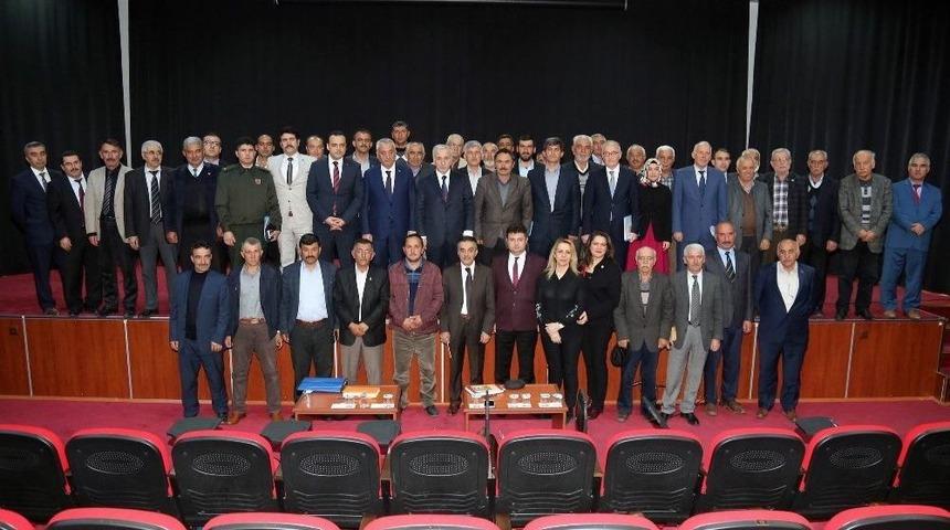 Vali Kam&ccedil;ı İncesu&rsquo;da Muhtarlarla Buluştu