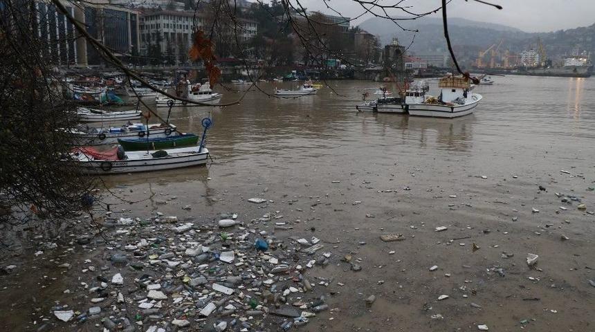 Zonguldak Limanı Sarıya Boyandı