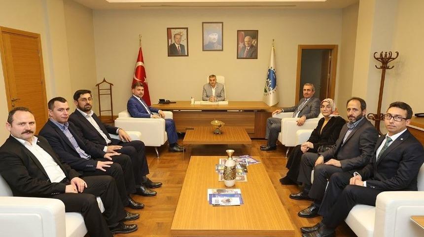 Başkan To&ccedil;oğlu, Hizmet-iş Ve &Ccedil;elik İş Sendikalarının Y&ouml;netimim &Uuml;yelerini Ağırladı