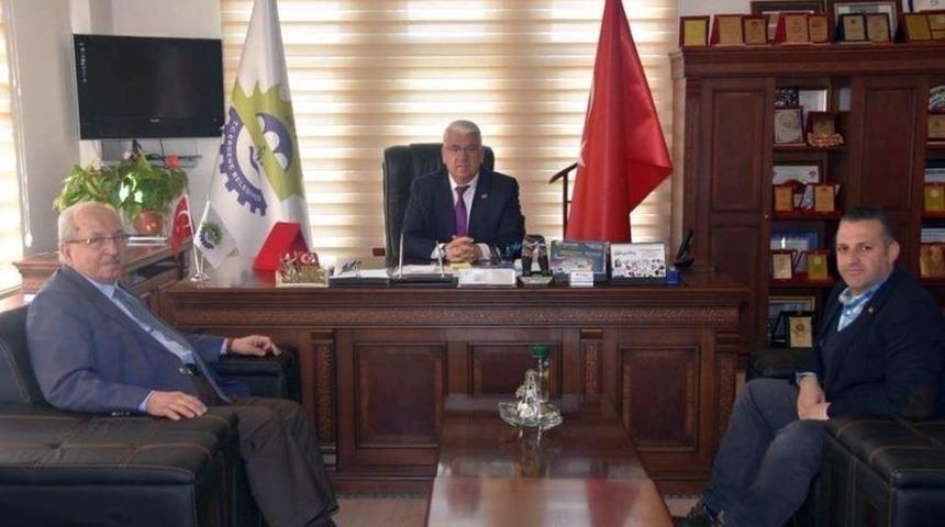 Başkan Albayrak, Ergene Belediye Başkanı Rasim Y&uuml;ksel İle Buluştu