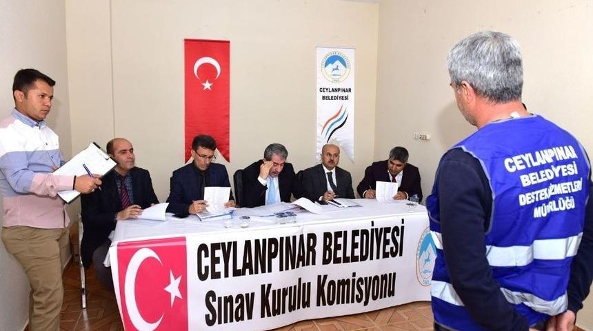 Ceylanpınar Belediyesi&rsquo;nde Taşeron Sınavı Yapıldı