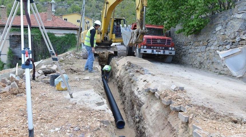 Akseki Bademli Ve G&uuml;&ccedil;l&uuml;k&ouml;y&rsquo;e Kanalizasyon Ağı
