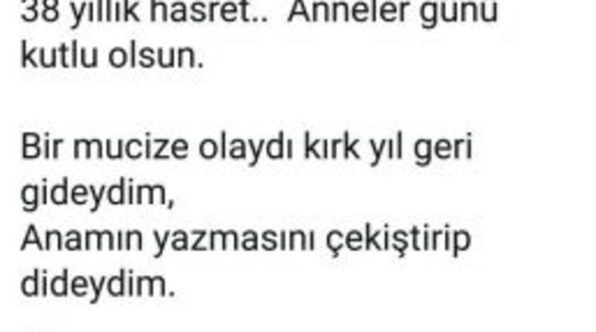 Vali Zorluoğlu&rsquo;nun Duygulandıran Anneler G&uuml;n&uuml; Paylaşımı