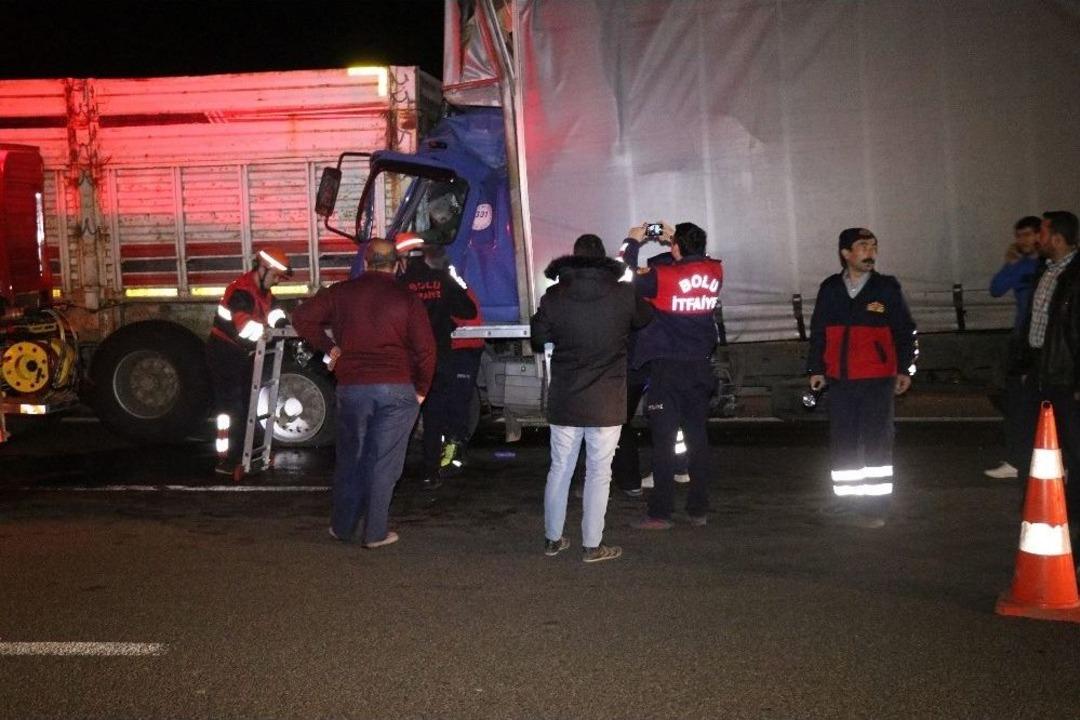 Bolu Tem Otoyolunda Feci Kaza: 1 &Ouml;l&uuml;