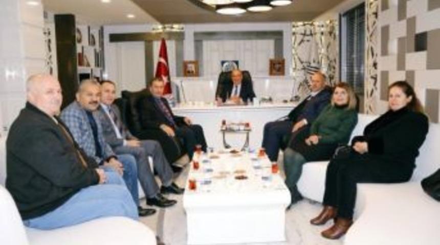 Kent Konseyi Heyeti Başkan Kutlu İle Bir Araya Geldi