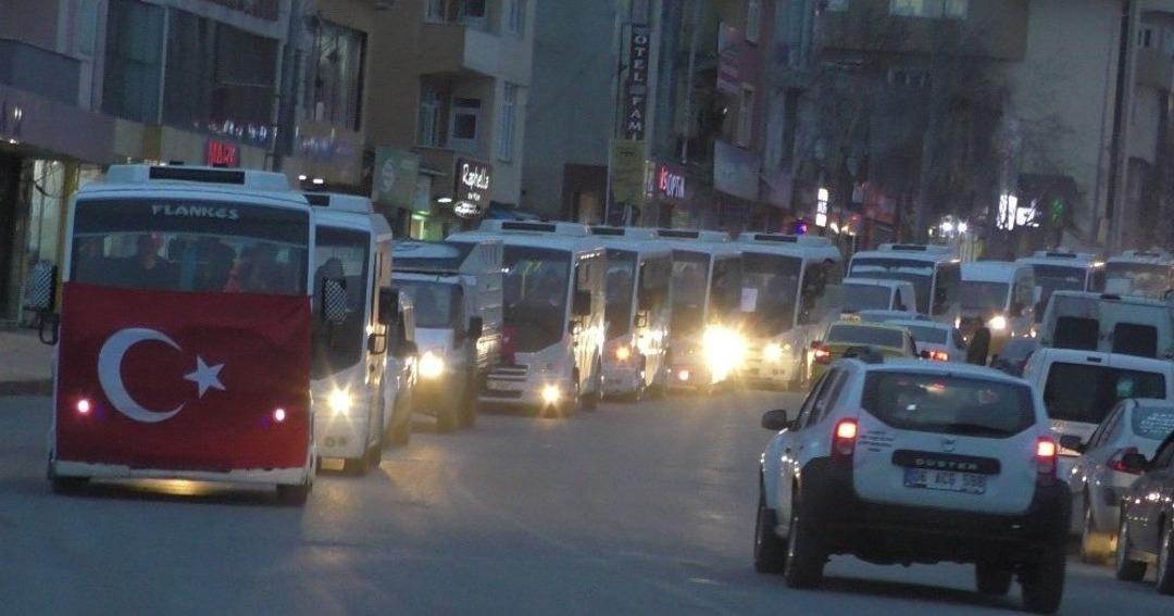 Dolmuş&ccedil;ulardan Afrin Operasyonuna Destek