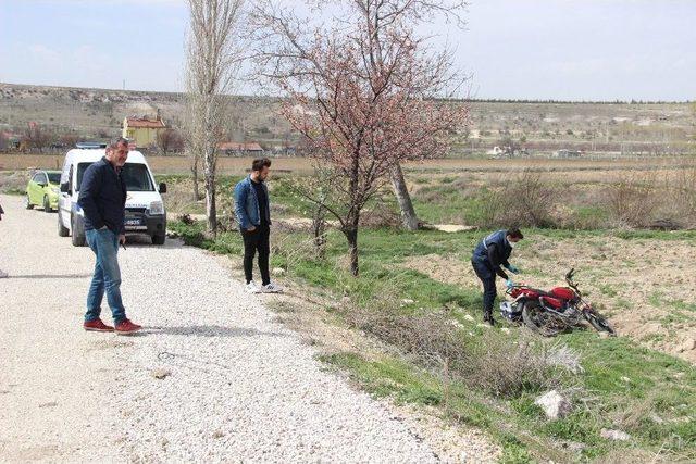 Çalınan Motor Tarlaya Atılmış Halde Bulundu