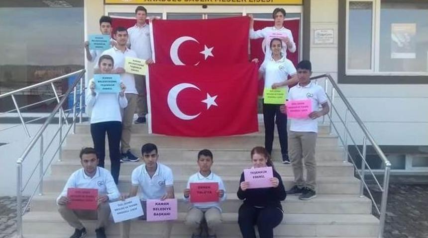 Kaman&rsquo;dan Şanlıurfa&rsquo;ya T&uuml;rk Bayrağı