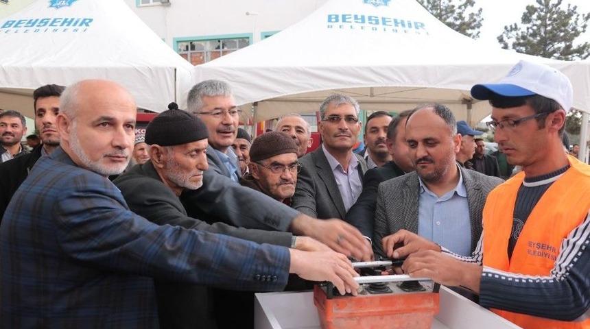 Beyşehir&rsquo;in Karaali Mahallesinde D&uuml;ğ&uuml;n Salonu Temeli Atıldı