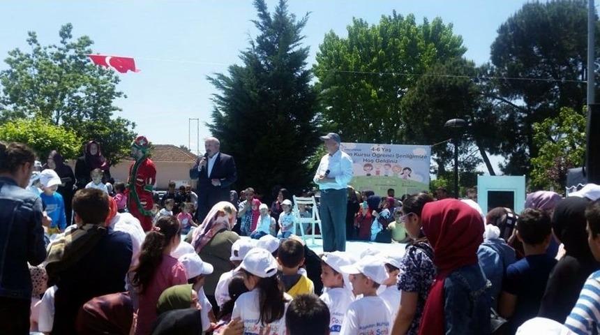 Kur&rsquo;an Kurslarının Minik &Ouml;ğrencileri Şenlikte Buluştu