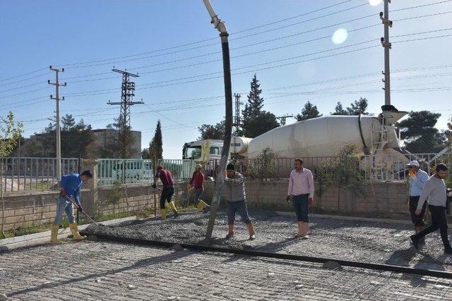 Nusaybin’de Okullarda Spor Alanı Ve Boyama Çalışmaları Başladı