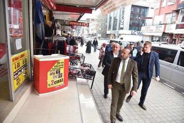 Başkan Doğan, Bekirpaşa Esnafını Ziyaret Etti