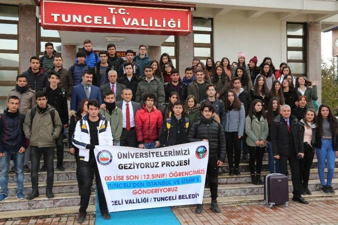 Tunceli&rsquo;de 600 Liseliye İstanbul, Ankara Ve İzmir Gezisi