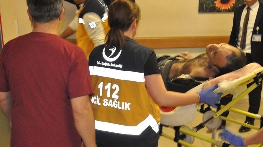 Y&uuml;ksek Gerilime Kapılan İş&ccedil;i Ağır Yaralandı