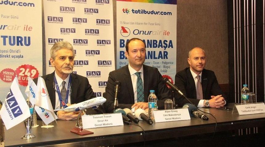 Onur Air Ohrid&rsquo;e Sefer Başlattı