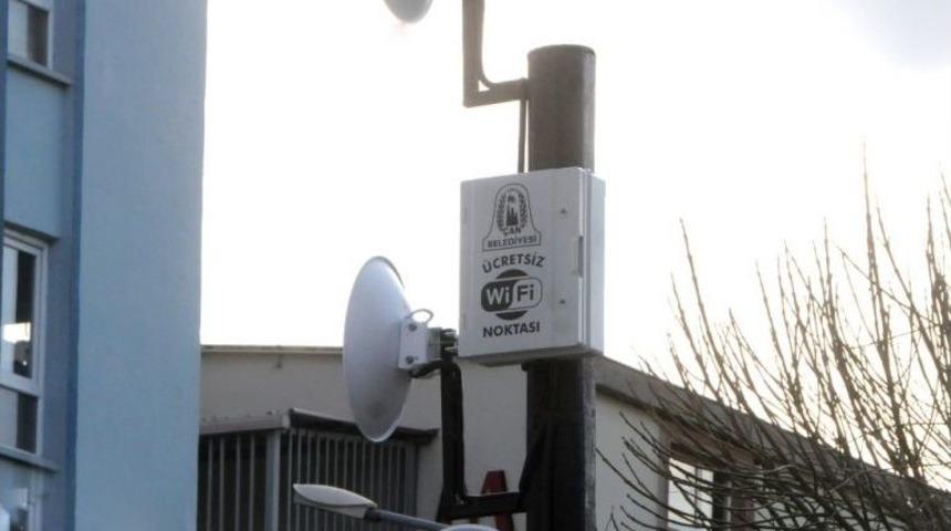 &Ccedil;an Belediyesinden &Uuml;cretsiz Wifi Hizmeti